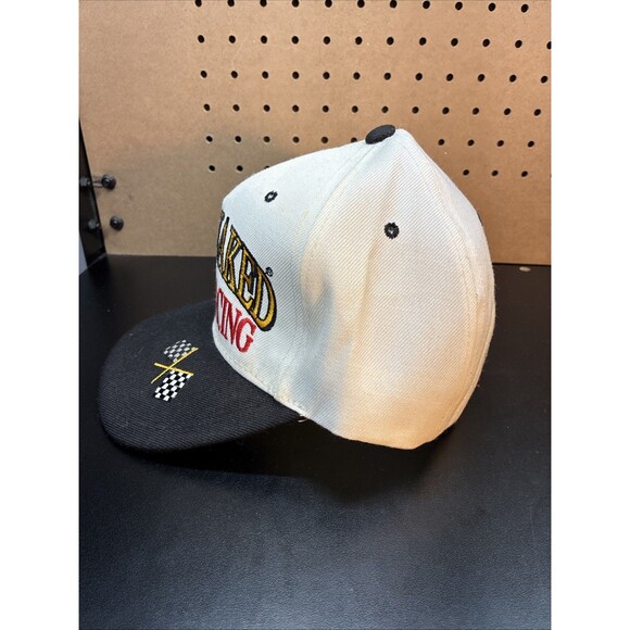 Coed Naked Auto Racing Hat Snapback Vintage 90's White Poly/Wool trucker - Picture 7 of 10